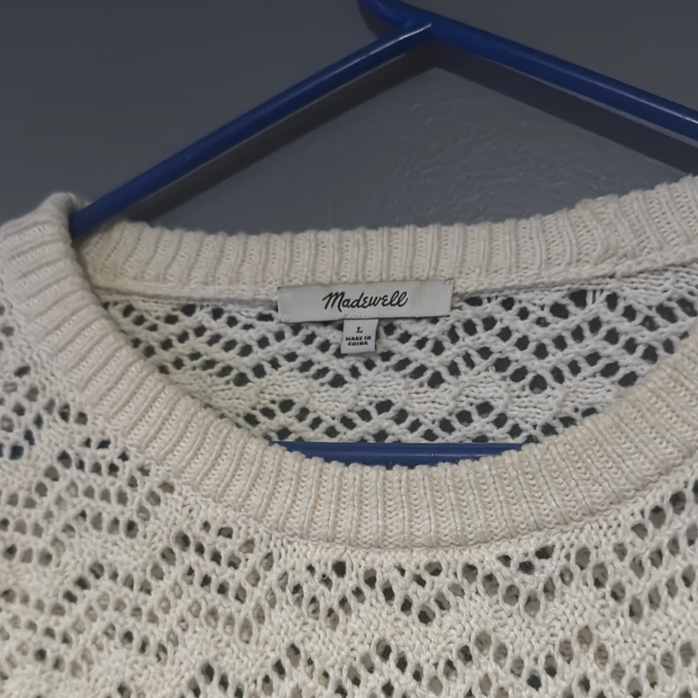 Madewell Cream Knit Blouse - Picture 4 of 8